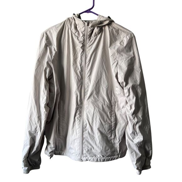 Uniqlo Jacket Reversible Full Zip Parka Womens Size Small Black Gray Hoodie - Picture 1 of 11